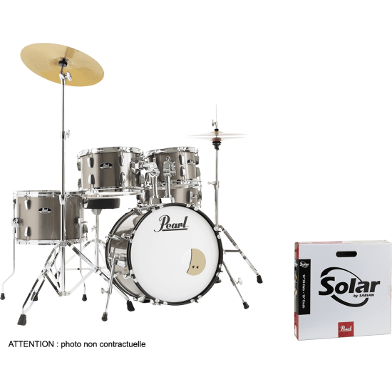 RSS585CC-707 - Batterie Roadshow junior 18" + pack Sabian Solar Bronze Metallic
