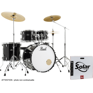 RSS525SBCC-31 - Batterie Roadshow 4F rock 22" + B-50 + Ride 20" Solar Jet Black