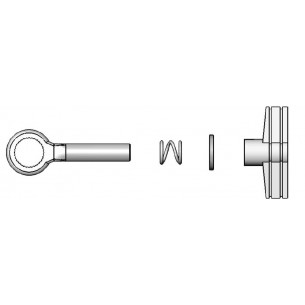 Boulon papillon fixation pad PD-105BK ou PD-125BK