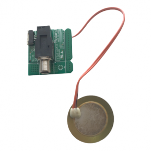 5100055296 - Capteur piezo JACK SENSOR ASSY avec jack sur circuit pour cymbale Roland CY-12C