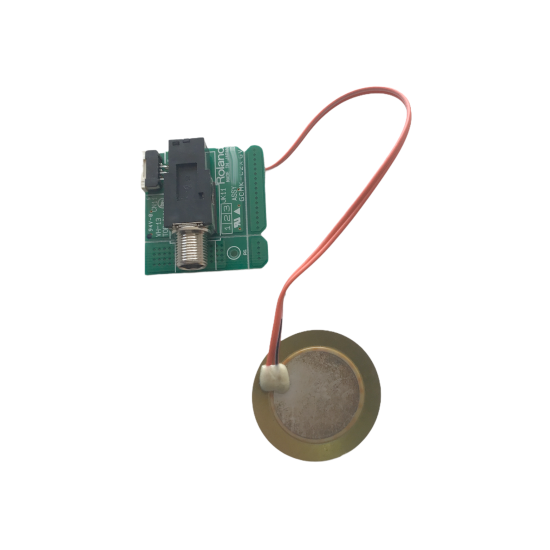 5100055296 - Capteur piezo JACK SENSOR ASSY avec jack sur circuit pour cymbale Roland CY-12C