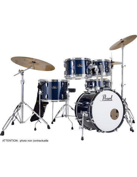 RSS505BCC-743 - Fusion 20" 5 fûts - Royal Blue Metallic + B-50 + pack Sabian Solar 3 cymbales
