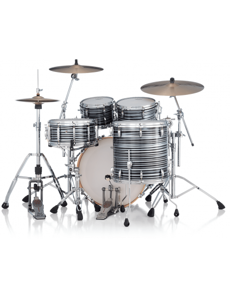 PPV MMGC924XSPLC-855 - Rock 22" 4 fûts - Custom GyroLock-L Black Oyster Swirl