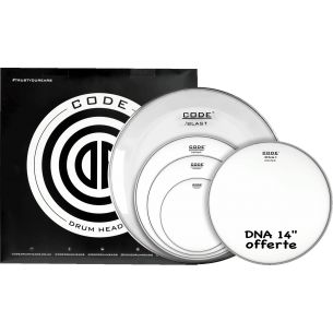 copy ofcopy ofSet de peaux TOM PACK SIGNAL Lisse STANDARD + Caisse claire 14" DNA Sablée