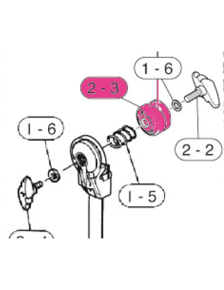 U0600315 - Mécanisme perchette CH700 Series - BOOM TILTER UPPER ASSY