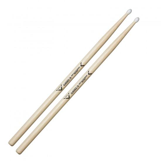 VHC7AN - Baguettes de Batterie Hickory CLASSICS 7A NY-TIP HICKORY STICKS