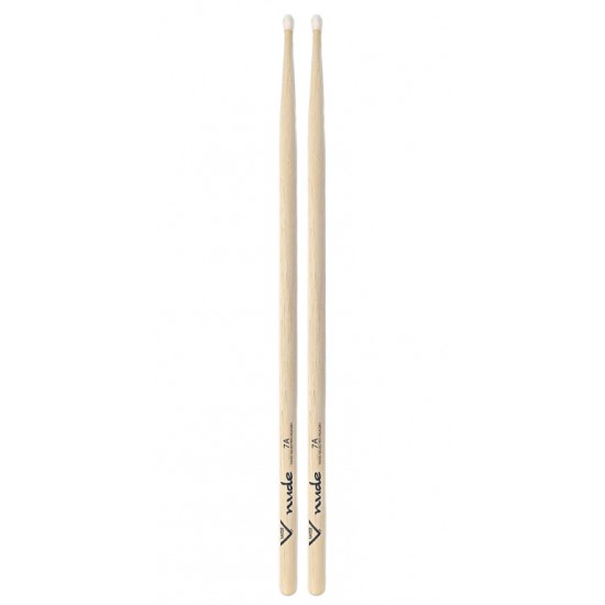 VHN7AN - Baguettes de Batterie Hickory NUDE 7A NY-TIP HICKORY STICKS