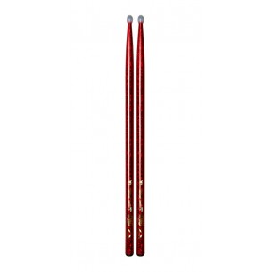 VCR5AN - Baguettes de Batterie Hickory CLRWRP 5A RED Sparkle NY-TIP