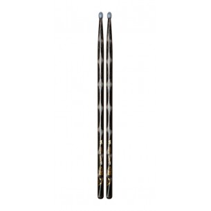 VCBK5AN - Baguettes de Batterie Hickory CLRWRP 5A BLACK OPTIC NY-TIP