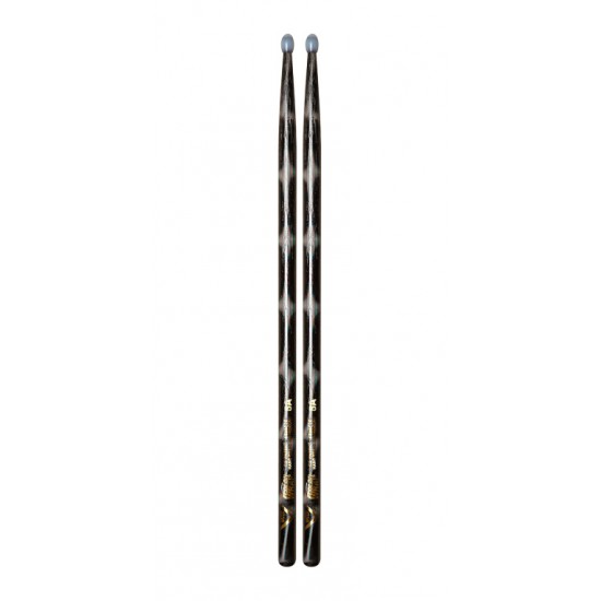 VCBK5AN - Baguettes de Batterie Hickory CLRWRP 5A BLACK OPTIC NY-TIP