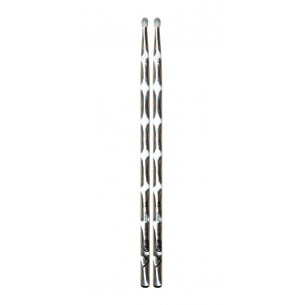VCS5AN - Baguettes de Batterie Hickory CLRWRP 5A SILVER OPTIC NY-TIP