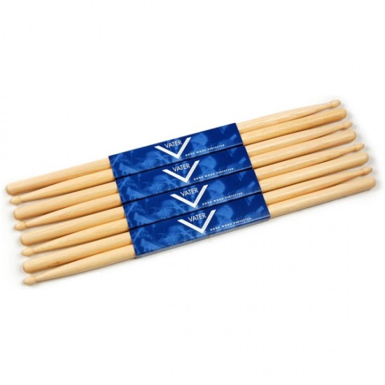 VSP7AW - Baguettes de Batterie Hickory 4-PACK 7A WD-TIP HICKORY STICKS