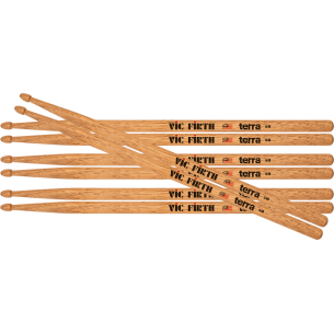 Vic Firth P5BT4PK - Pack 4 pairs American Classic Terra 5B