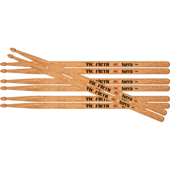 Vic Firth P5BT4PK - Pack 4 pairs American Classic Terra 5B