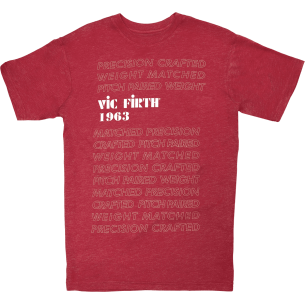 Vic Firth YVIC VAT0032-LE - Tee-shirt Vic Firth LE 1963 Red Graphic M