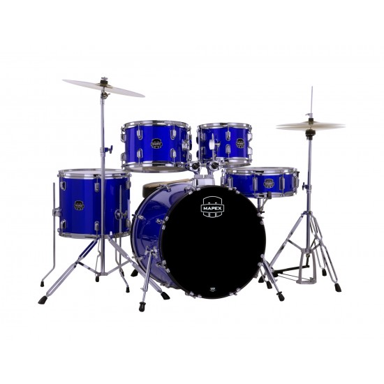 CM5044FTCIB Comet Fusion 20 5F Bleu Indigo Complete Avec Hardware, Siege Et Cymbales
