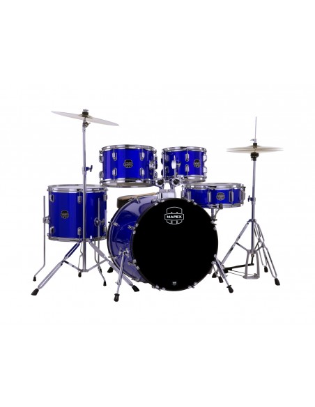 CM5044FTCIB Comet Fusion 20 5F Bleu Indigo Complete Avec Hardware, Siege Et Cymbales