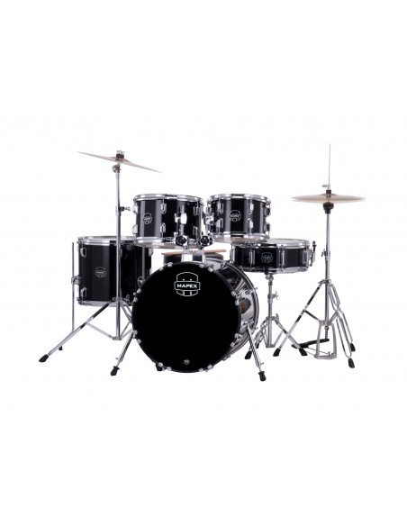 CM5844FTCDK Comet Jazz/Junior 18 5F Noir Complete Avec Hardware, Siege Et Cymbales