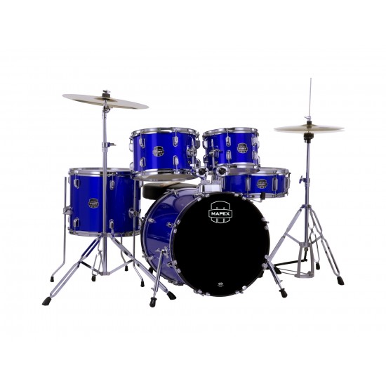 CM5844FTCIB Comet Jazz/Junior 18 5F Bleu Indigo Complete Avec Hardware, Siege Et Cymbales