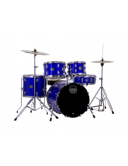 CM5844FTCIB Comet Jazz/Junior 18 5F Bleu Indigo Complete Avec Hardware, Siege Et Cymbales