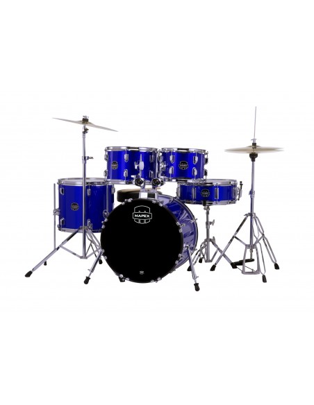 CM5844FTCIB Comet Jazz/Junior 18 5F Bleu Indigo Complete Avec Hardware, Siege Et Cymbales