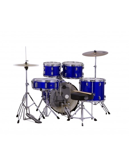 CM5844FTCIB Comet Jazz/Junior 18 5F Bleu Indigo Complete Avec Hardware, Siege Et Cymbales