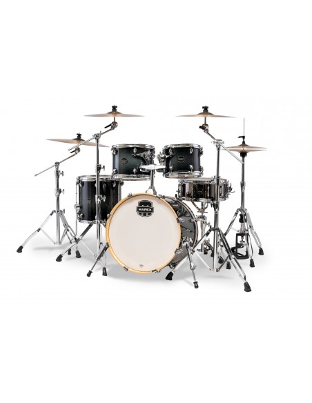 AR504SVOZ Batterie Armory Fusion 5 Fûts, Bouleau Et Érable, Sans Accessoires, Black Onyx