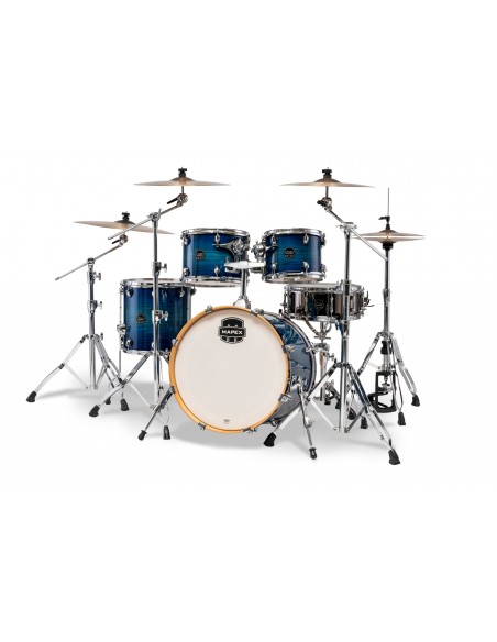 AR504SVNJ Batterie Armory Fusion 5 Fûts, Bouleau Et Érable, Sans Accessoires, Blue Wave