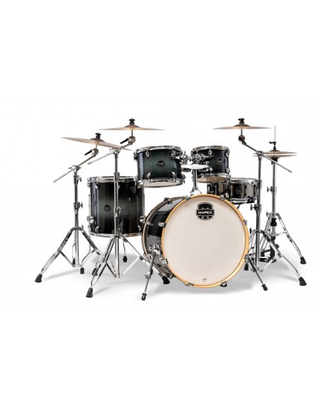 AR529SVOZ Batterie Armory Stage 22, 5 Fûts, Bouleau Et Érable, Sans Accessoires, Black Onyx