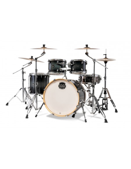 AR529SVOZ Batterie Armory Stage 22, 5 Fûts, Bouleau Et Érable, Sans Accessoires, Black Onyx