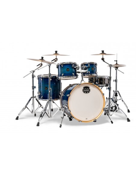 AR529SVNJ Batterie Armory Stage 22, 5 Fûts, Bouleau Et Érable, Sans Accessoires, Blue Wave