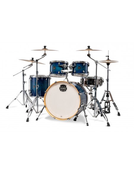 AR529SVNJ Batterie Armory Stage 22, 5 Fûts, Bouleau Et Érable, Sans Accessoires, Blue Wave