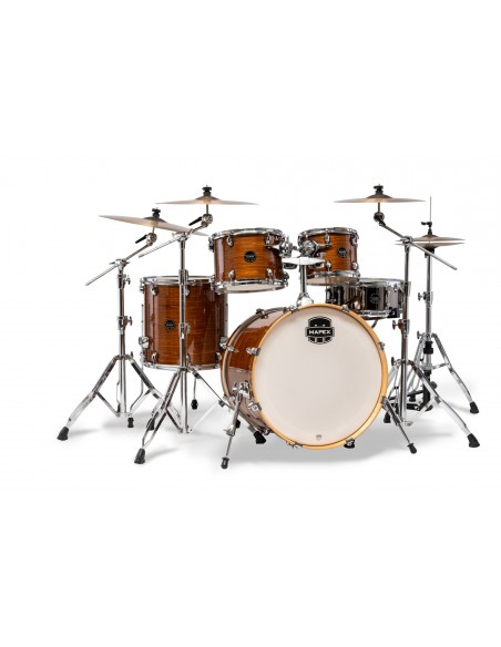 AR529SVWJ Batterie Armory Stage 22, 5 Fûts, Bouleau Et Érable, Sans Accessoires, Roasted Chesnut