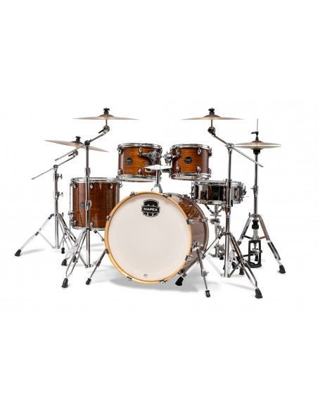 AR529SVWJ Batterie Armory Stage 22, 5 Fûts, Bouleau Et Érable, Sans Accessoires, Roasted Chesnut