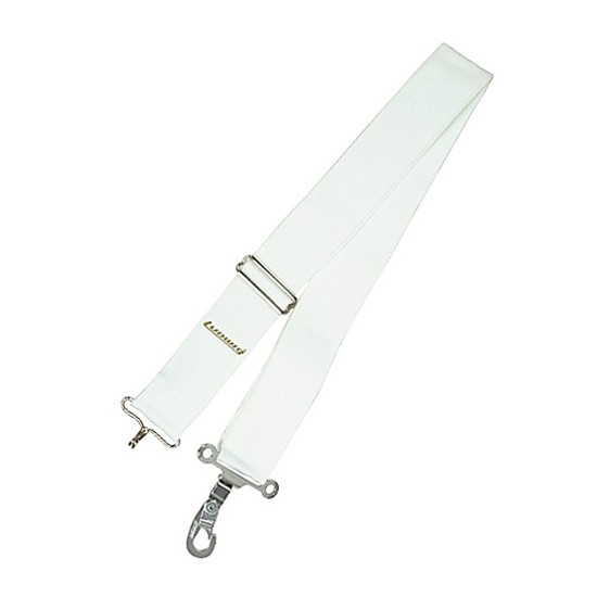 LF382W White snare drum marching strap