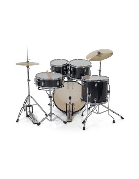 Batterie Gretsch Renegade GR 5-Fûts20" Black Mist + pack hardware + siège + cymbales