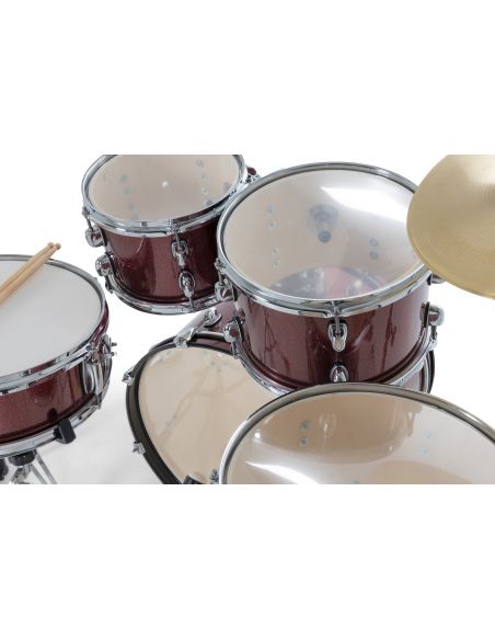 Batterie Gretsch Renegade GR 5-Fûts20" Ruby Sparkle + pack hardware + siège + cymbales