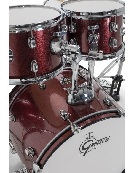 Batterie Gretsch Renegade GR 5-Fûts20" Ruby Sparkle + pack hardware + siège + cymbales