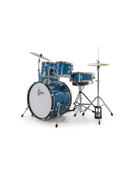 Batterie Gretsch Renegade GR 5-Fûts20" Blue Sparkle + pack hardware + siège + cymbales