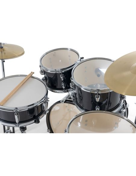 Drum Set Gretsch Renegade GR 5-Fûts20" Black Mist + pack hardware + siège + cymbales