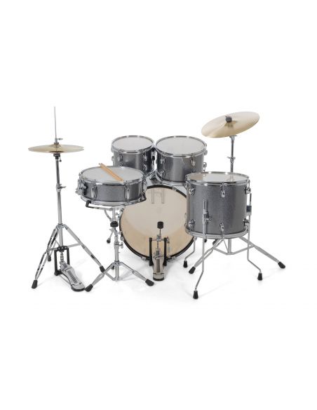Drum Set Gretsch Renegade BD 5-Fûts22" Grey Sparkle + pack hardware + siège + cymbales