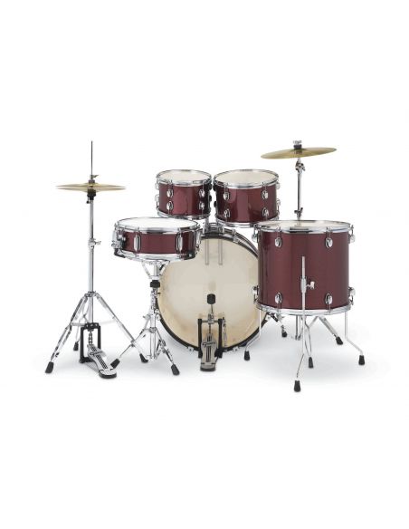 Drum Set Gretsch Renegade BD 5-Fûts22" Ruby Sparkle + pack hardware + siège + cymbales