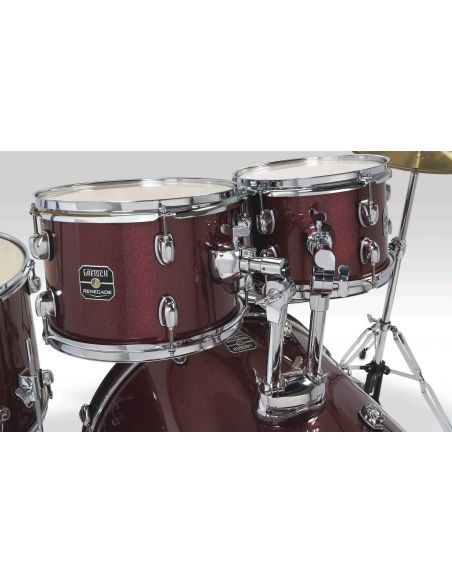Drum Set Gretsch Renegade BD 5-Fûts22" Ruby Sparkle + pack hardware + siège + cymbales