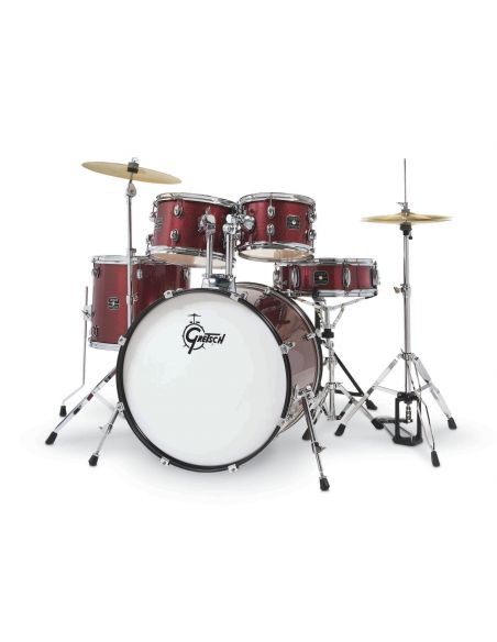 Batterie Gretsch Renegade BD 5-Fûts22" Ruby Sparkle + pack hardware + siège + cymbales