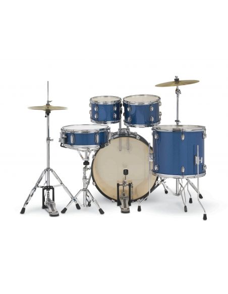 Drum Set Gretsch Renegade BD 5-Fûts22" Blue Sparkle + pack hardware + siège + cymbales