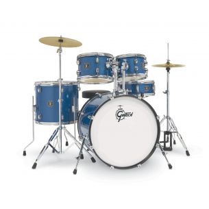 Batterie Gretsch Renegade BD 5-Fûts22" Blue Sparkle + pack hardware + siège + cymbales