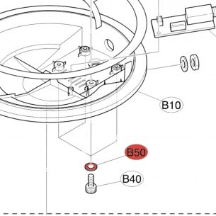 RONDELLE PLATE M5x10x1