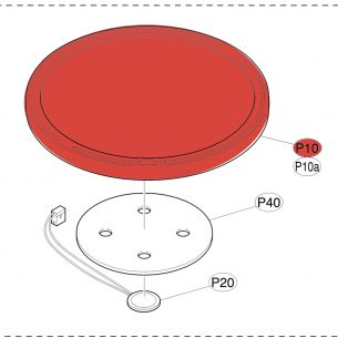 PAD COMPLET GRIS FONCÉ - TP65S