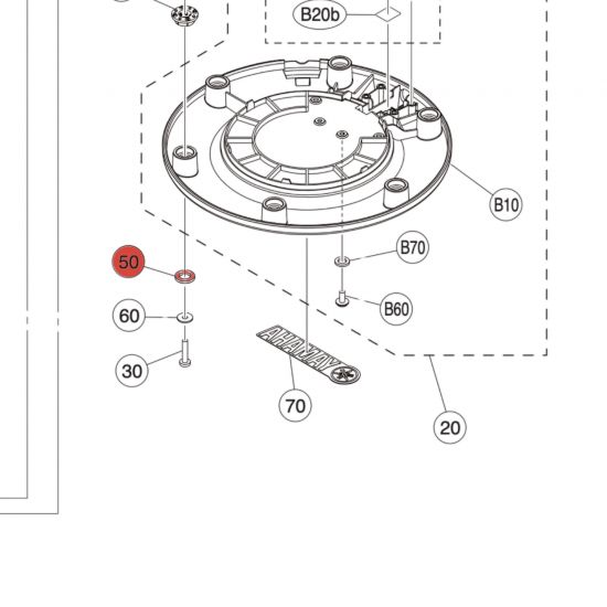 RUBBER WASHER - XP100T