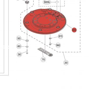 BOÎTIER INFÉRIEUR 8' -XP80